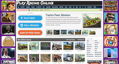 Desktop Screenshot of playracingonline.com